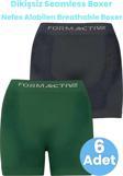 Uniquetrenders Erkek Dikişsiz/Seamless Nefes Alabilen Boxer 6 Adet Füme - Yeşil M-L