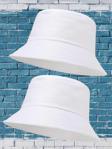 Uniquetrenders Unisex Uv Korumalı Pamuku Bucket Şapka Beyaz - Beyaz 