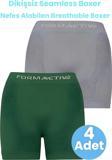 Uniquetrenders Erkek Dikişsiz/Seamless Nefes Alabilen Boxer 4 Adet Gri - Yeşil L-XL