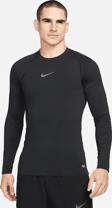 Nike Pro Dri Fit ADV Athletic Tight Fit Training Body Kalın Sıkı Erkek Koşu Antrenman Üstü Sweatshirt Siyah