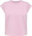 Only Kadın Onllucıa Bisiklet Yaka Kolsuz T-Shirt 15346670 Pembe