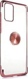 Galaxy S20 Kılıf Kenarları Renkli Yüzüklü Manyetik Silikon