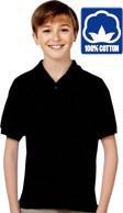 Uniquetrenders Erkek Çocuk %100 Pamuklu Polo Yaka T-Shirt Günlük Ve Okul Uniforma Okul T-Shirt Siyah 14-15 Yaş