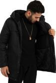 Spor Erkek Polarlı Su Ve Rüzgar Geçirmez Kapüşonlu Mont & Kaban & Parka