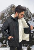 Spor Erkek Kürklü Su Ve Rüzgar Geçirmez Kapüşonlu Mont & Kaban & Parka