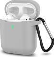 Dmay Airpods  1. Ve 2. Nesil Uyumlu Silikon Koruma Kılıf Kancalı