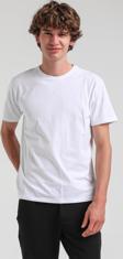Bisiklet Yaka Beyaz Basic Pamuklu Slim Fit  24SSM20339