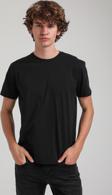 Bisiklet Yaka Siyah Basic Pamuklu Slim Fit  24SSM20339