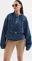 Kadın Kapüşonlu Jean Sweatshirt