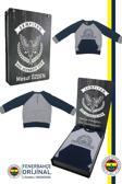 Fenerbahçe Orijinal Fb Logo Sarı-Lacivert Bebek Sweat Kişiye Özel Hediyelik Ahşap Kut