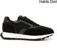 Erkek Siyah Bağcıklı Hakiki Deri Sneaker