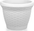 Omnipazar SO-HS05 Plastik Hasır Desenli Dekoratif Saksı 25 Litre No 5