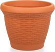 Omnipazar SO-HS05 Plastik Hasır Desenli Dekoratif Saksı 25 Litre No 5