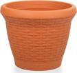 Omnipazar SO-HS06 Plastik Hasır Desenli Dekoratif Saksı 42 Litre No 6