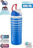 Vagonlife 600 ML Tek Kapak Çift Kullanım Pipetli/Pipetsiz Taşıma Kulplu Çelik Termos -FFVGN044ML600Desenli