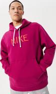 Nike Sportswear Men's Hoodie Erkek Kapüşonlu Sweatshirt Fuşya