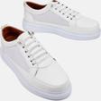 Erkek Beyaz Lastikli Fileli Ortopedik Günlük Spor Ayakkabı Garantili Sneaker Spor Ayakkabı