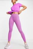 Nike Trainng Go Dri Fit İnfinaLock 7/8 Leggings 6 Cepli Toparlayıcı Reflektörlü Antrenman Taytı Fuşya