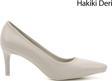 Kadın Bej Sivri Burun İnce Topuklu Hakiki Deri Stiletto
