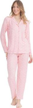 U.S. Polo Assn. Kadın Boydan Patlı Uzun Kollu Pijama Takımı