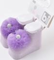 Bibaby Ponpon Bebek Çorabı 68337 Mor 0-3 Ay