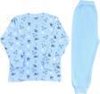 Sebi Bebe Kızılderili Ayıcık Pijama Takım 9147 Mavi 6 Yaş