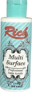 Rich Multi Surface Akrilik Boya 120cc /130cc 2100 Beyaz