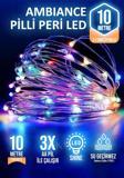 Rkmstore 10 Metre Rgb 3 Foksiyonlu Led Dekoratif Peri Led Aydınlatma 10 M Led