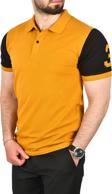 DeepSEA Erkek Hardal Sarısı Dar Kesim Pamuklu Polo Yaka Tişört Slim Fit Nefes Alan Kıvrılmaz Polo Yaka Tişört 2503022