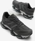 Tonny Black Unisex Füme Poli Taban Anorak Desenli Yüksek Taban Bağcıklı Spor Ayakkabı