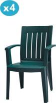 Omnipazar MT-GF175 Cometa Plastik Bahçe Balkon Sandalye 4'lü Set 