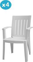Omnipazar MT-GF175 Cometa Plastik Bahçe Balkon Sandalye 4'lü Set 