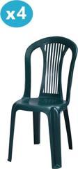 Omnipazar MT-GF187 Agosto Plastik Bahçe Balkon Sandalye 4'lü Set 