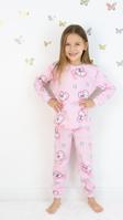 Kız Çocuk Orta Kalınlıkta Basic Baskılı Pijama Takımı
