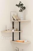 Decormet Frisbi Duvar Rafı Beyaz