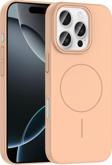 Anka Cep Telefonu Aksesuarları Apple İphone 16 Pro Max Kılıf Magsafe Şarj Özellikli Ruby Silikon Kapak