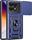 Anka Cep Telefonu Aksesuarları Xiaomi Poco F6 Pro Kılıf Magnetik Standlı Kamera Korumalı Sürgülü Vega Kapak