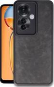 Anka Cep Telefonu Aksesuarları Oppo Reno 11F Kılıf Aras Deri Görünümlü Kapak + Ekran Koruma + Kablo Koruma