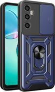 Anka Cep Telefonu Aksesuarları Realme C65 4G Kılıf Magnetik Standlı Kamera Korumalı Sürgülü Vega Kapak