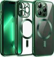 Anka Cep Telefonu Aksesuarları Apple İphone 12 Pro Kılıf Kross Magneticsafe Kapak + Ekran Koruma + Kablo Koruma