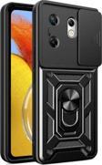 Anka Cep Telefonu Aksesuarları İnfinix Zero 30 4G Kılıf Magnetik Standlı Kamera Korumalı Sürgülü Vega Kapak