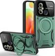 Anka Cep Telefonu Aksesuarları Xiaomi Redmi 12C Kılıf Joy Lens Korumalı Standlı Şık Tasarım Kapak + Ekran Koruma