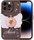 Anka Cep Telefonu Aksesuarları Apple İphone 15 Pro Max Kılıf Kamera Korumalı Figür Tasarımlı Kapya Silikon Kapak
