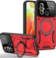 Anka Cep Telefonu Aksesuarları Xiaomi Redmi 12C Kılıf Joy Lens Korumalı Standlı Şık Tasarım Kapak + Ekran Koruma