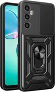 Anka Cep Telefonu Aksesuarları Realme C65 4G Kılıf Magnetik Standlı Kamera Korumalı Sürgülü Vega Kapak