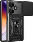 Anka Cep Telefonu Aksesuarları Xiaomi Redmi 13 4G Kılıf Magnetik Standlı Kamera Korumalı Sürgülü Vega Kapak