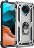 Anka Cep Telefonu Aksesuarları Xiaomi Redmi K30 Pro Kılıf Vega Yüzüklü Standlı Tank Zırh Kapak + Ekran Koruma