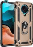 Anka Cep Telefonu Aksesuarları Xiaomi Redmi K30 Pro Kılıf Vega Yüzüklü Standlı Tank Zırh Kapak + Ekran Koruma