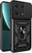 Anka Cep Telefonu Aksesuarları İnfinix Note 30 Pro Kılıf Magnetik Standlı Kamera Korumalı Sürgülü Vega Kapak