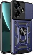 Anka Cep Telefonu Aksesuarları İnfinix Hot 30 Kılıf Magnetik Standlı Kamera Korumalı Sürgülü Vega Kapak